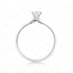 Round-Cut Solitaire Lab Diamond Ring