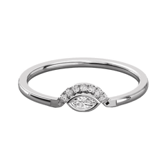 Round Cut Unique Moissanite Ring for Women