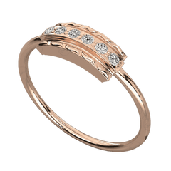 0.10 TCW Round Cut Eternity Moissanite Ring for Women