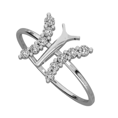 0.30 CT Round Cut Unique Moissanite Ring, Unique Moissanite Diamond Ring, Round cut diamond Ring, Diamond Ring 