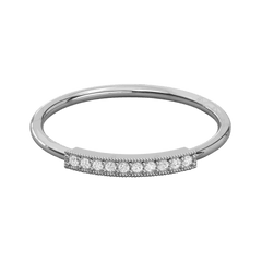 0.20 CT Round Cut Half Eternity Moissanite Ring, Half Eternity , Ring, Diamond Ring, Moissanite Diamond Ring, 0.20 Carat Round Cut, Eternity Ring, White Gold Ring