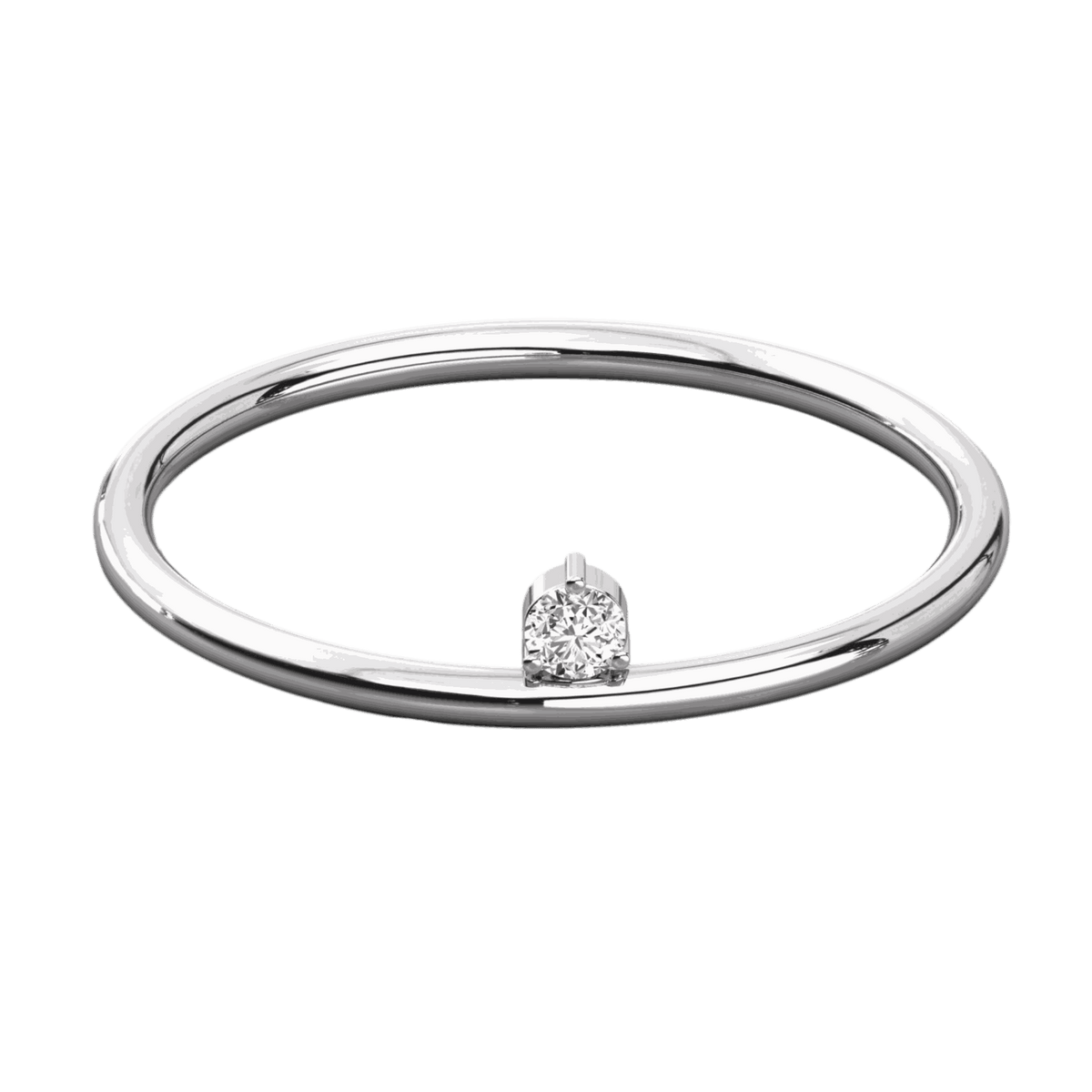 Round Cut Solitaire Moissanite Ring for Women