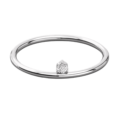 Round Cut Solitaire Moissanite Ring for Women