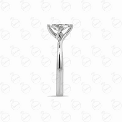 Anello solitario Moissanite taglio marquise da 0,50 TCW per donna