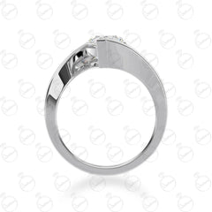 Anello solitario Moissanite taglio a pera TCW da donna 1,30