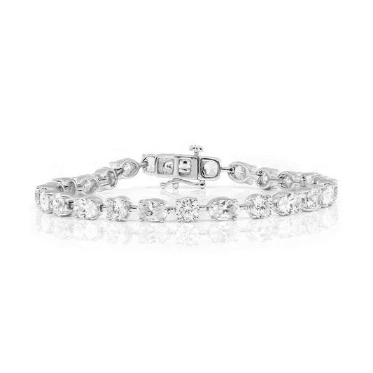 2.00 TCW Round Brilliant Cut Tennis-Lab Grown Diamond Bracelet for Women