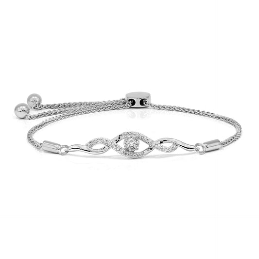 0.85-TCW Round Brilliant Cut Tennis Lab Grown Diamond Bracelet for Women