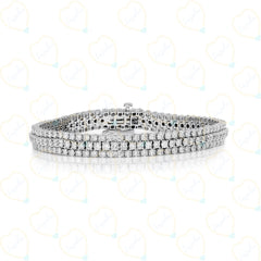 1.20 TCW Round Brilliant Cut Tennis Lab Grown-Diamond Bracelet for Women