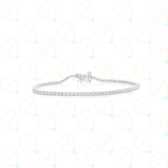 Bracciale tennis in diamanti taglio brillante rotondo da 1,20 CTW per donna