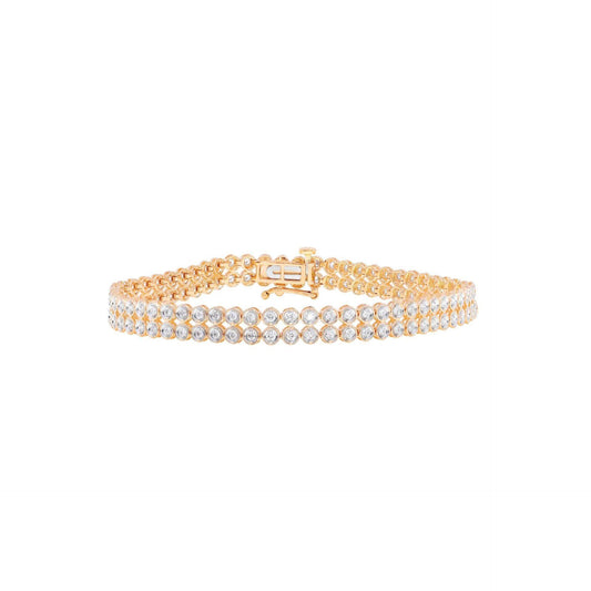 Bracciale Tennis-Lab Grown con diamanti taglio brillante rotondo TCW da 1,70 per donna