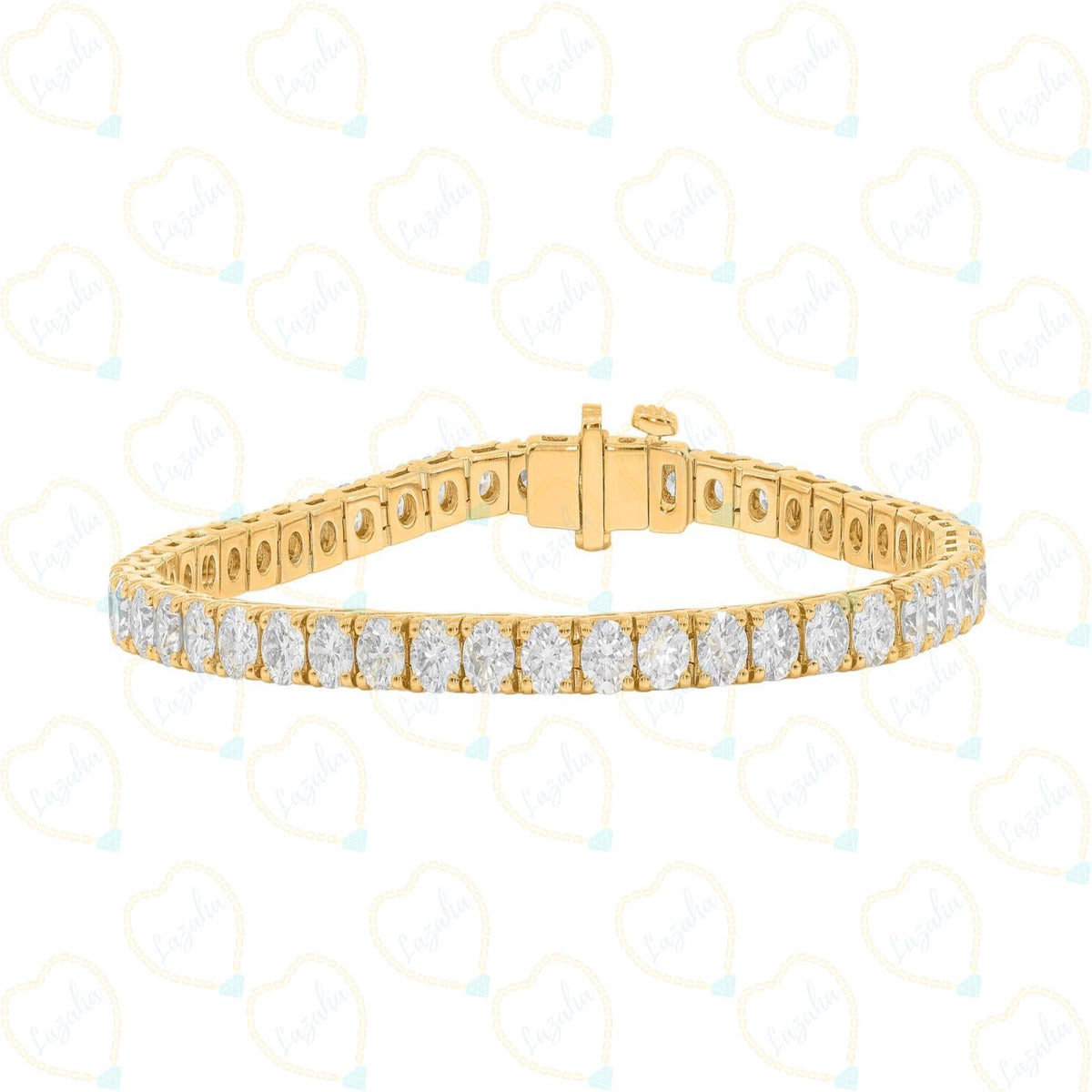 1.50 CTW Round Brilliant-Cut Tennis Lab Grown Diamond Bracelet for Women