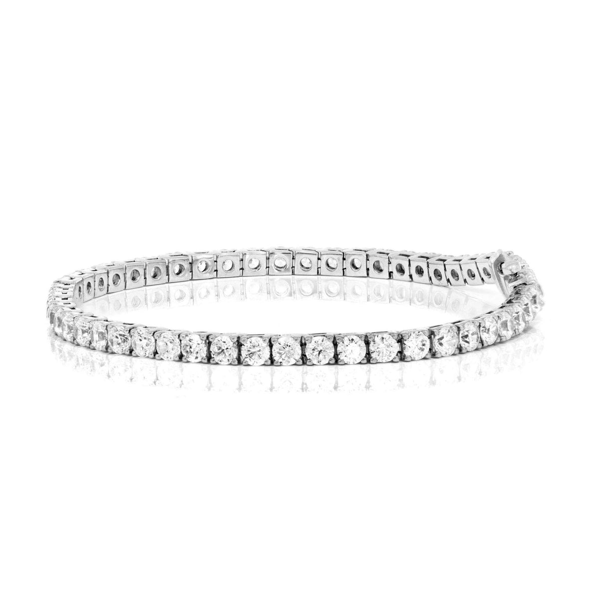 0.75 TCW Round Brilliant-Cut Tennis Lab Grown Diamond Bracelet for Women