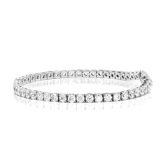 0.75 TCW Round Brilliant-Cut Tennis Lab Grown Diamond Bracelet for Women