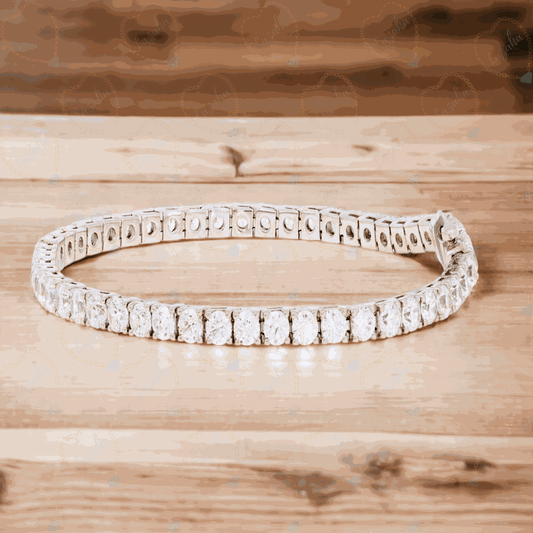 Bracciale tennis in diamanti taglio brillante rotondo da 0,75 TCW per donna