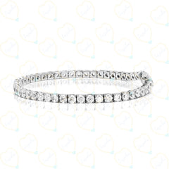 Bracciale tennis in diamanti taglio brillante rotondo da 0,75 TCW per donna