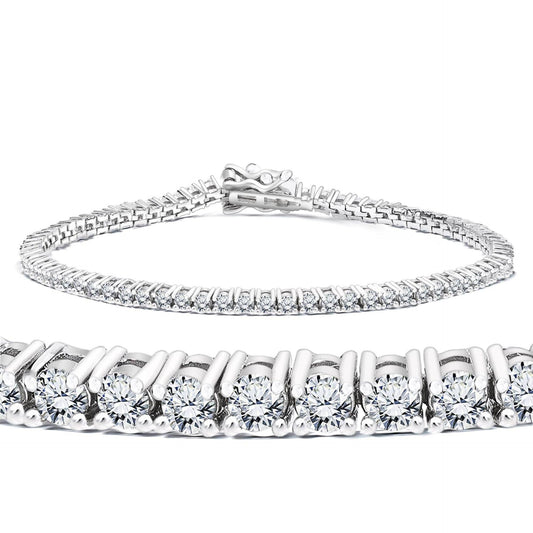 8.30 TCW Round Brilliant Cut Tennis Lab Grown Diamond Bracelet for Women