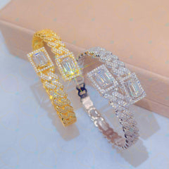 2.00 CTW Emerald Cut Tennis Lab Grown Diamond Bracelet for Women