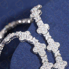 5.40 TCW Round Brilliant Cut Link Lab Grown Diamond Bracelet for Women