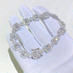 3.00 TCW Baguette Cut Tennis Lab Grown Diamond Bracelet for Women