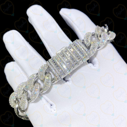 5.00 TCW Round Brilliant Cut Hip Hop Lab Grown Diamond Bracelet for Women