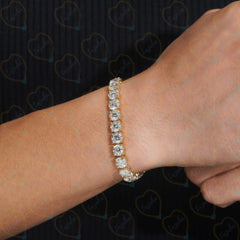 3.00 CTW Round Brilliant Cut Tennis Lab Grown Diamond Bracelet for Women