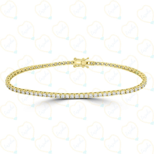 12.00 TCW Round Brilliant Cut Tennis Lab Grown Diamond Bracelet for Women