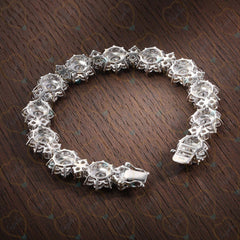 4.20 CTW Round Brilliant Cut Tennis Lab Grown Diamond Bracelet for Women