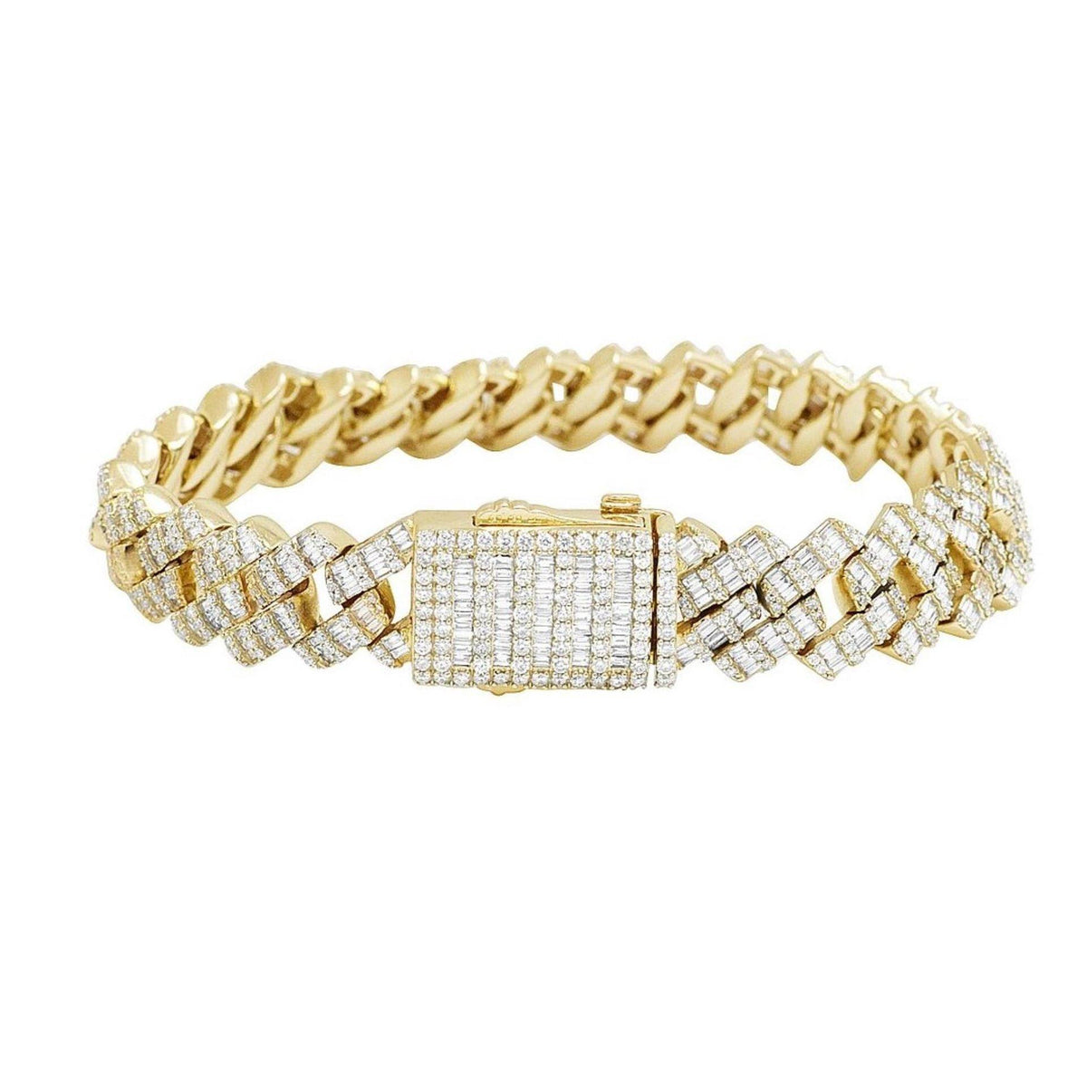 5.50 TCW Round Cut Hip Hop Lab Grown Diamond Bracelet for Women