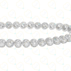 34.00 TCW Round Cut Hip Hop Lab Grown Diamond Bracelet for Women