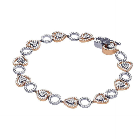 15.00 CTW Round Cut Hip Hop Lab Grown Diamond Bracelet for Women