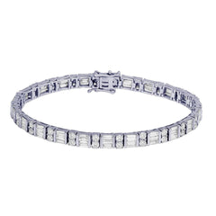 1.30 TCW Round Cut Hip Hop Lab Grown Diamond Bracelet for Women