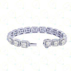 3.20 TCW Round Cut Tennis Lab Grown Diamond Bracelet for Women