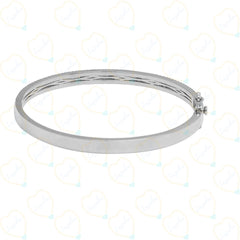 Bracciale da donna con diamanti coltivati ​​in laboratorio Art Déco taglio rotondo TCW da 2,00