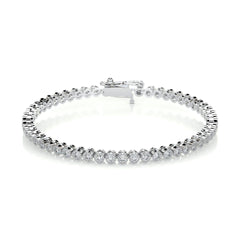 14.00 CTW Round Brilliant Cut Tennis Lab Grown Diamond Bracelet for Women