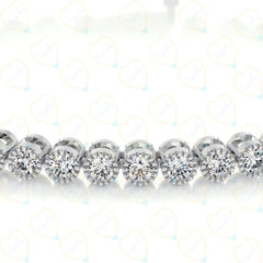 14.00 CTW Round Brilliant Cut Tennis Lab Grown Diamond Bracelet for Women