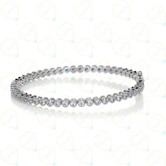 14.00 CTW Round Brilliant Cut Tennis Lab Grown Diamond Bracelet for Women