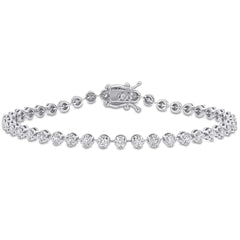 4.80 CTW Round Brilliant Cut Tennis Lab Grown Diamond Bracelet for Women