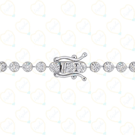 4.80 CTW Round Brilliant Cut Tennis Lab Grown Diamond Bracelet for Women