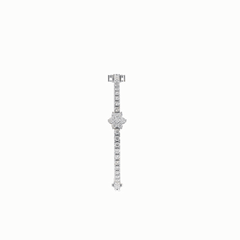 0.85 TCW Round-Brilliant Cut Charm Lab Grown Diamond Bracelet for Women