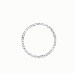 0.85 TCW Round-Brilliant Cut Charm Lab Grown Diamond Bracelet for Women