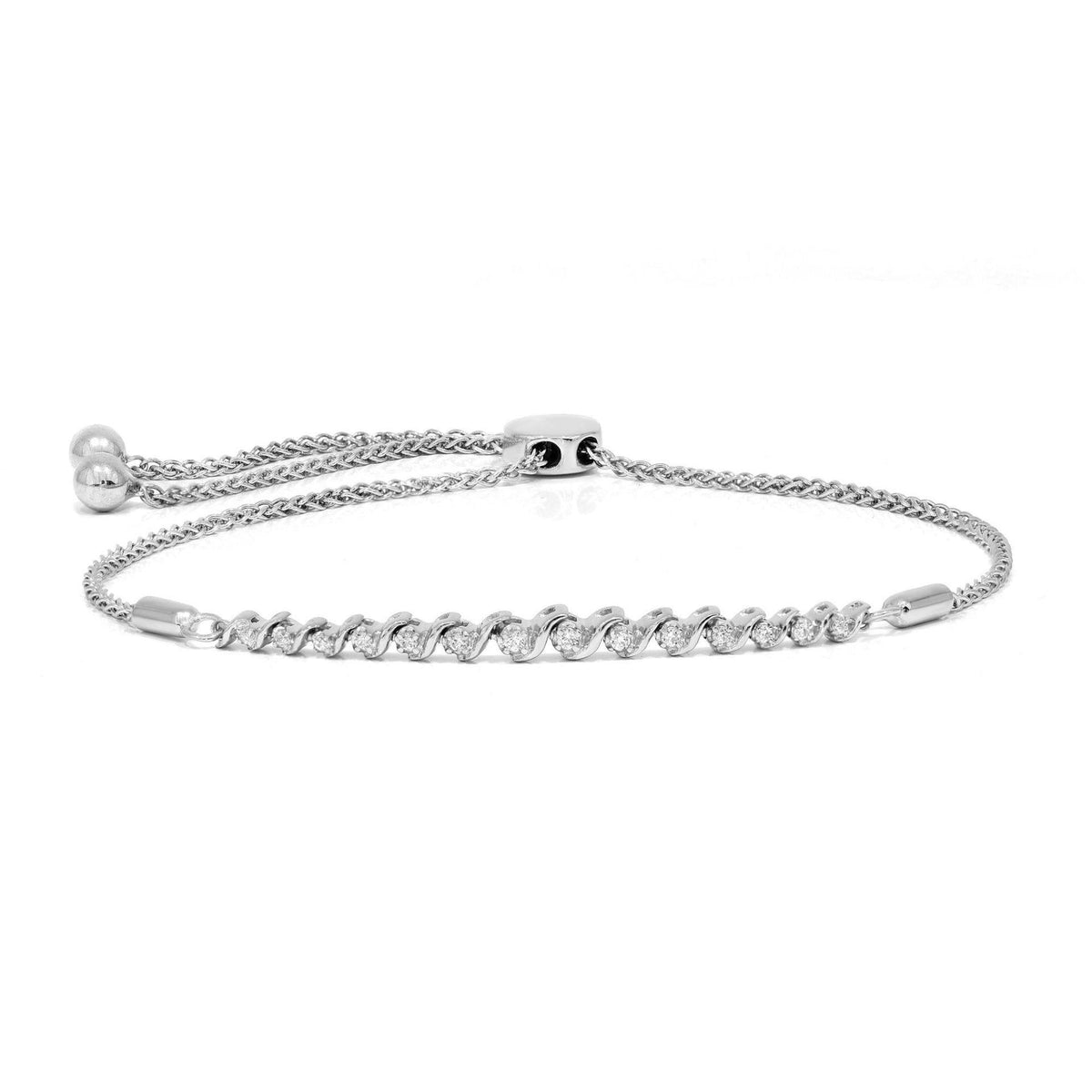 0.50 CTW Round-Brilliant Cut Tennis Lab-Grown Diamond Bracelet for Women