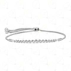 0.50 CTW Round-Brilliant Cut Tennis Lab-Grown Diamond Bracelet for Women