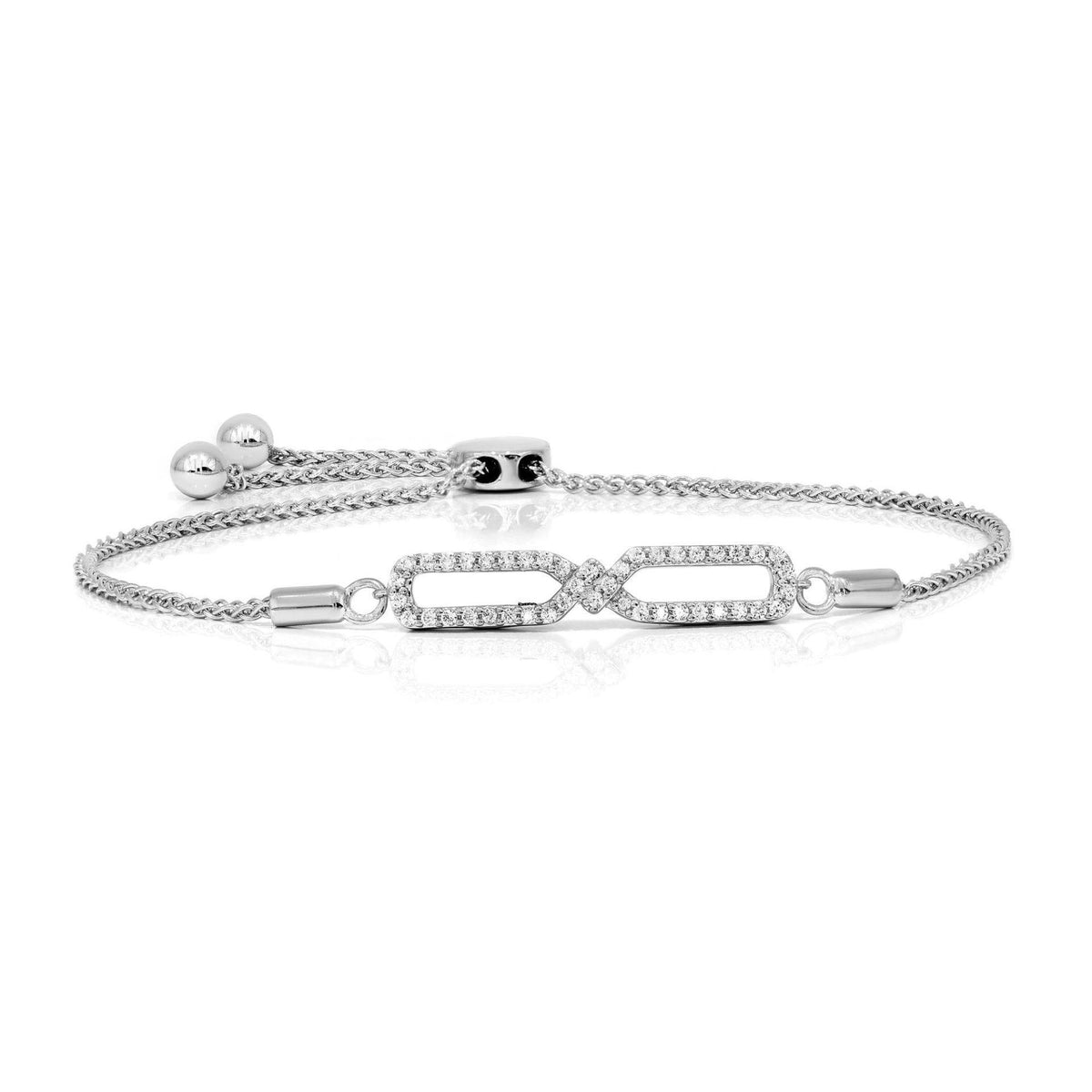 0.70 TCW Round Brilliant Cut Tennis Lab Grown Diamond Bracelet for Women