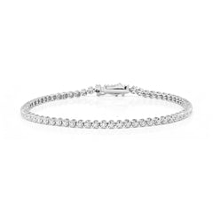 1.70 CTW Round-Brilliant Cut Tennis Lab Grown Diamond Bracelet for Women