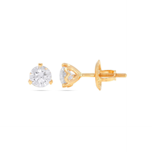 1.70 CTW Round Cut Stud Lab Grown Diamond Earrings for Women