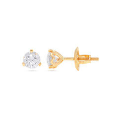 1.70 CTW Round Cut Stud Lab Grown Diamond Earrings for Women