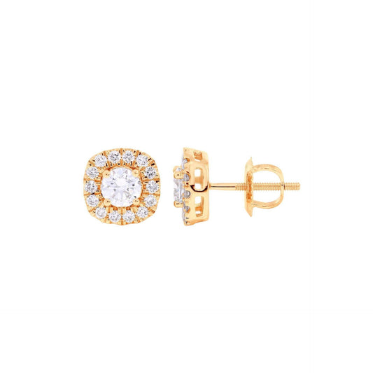 Top view 0.30 CT Round Cut Stud Lab Grown Diamond Earrings, Diamond earring for women diamond, earring