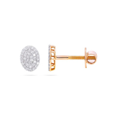 0.60 CTW Round Cut Stud Lab Grown Diamond Earrings for Women