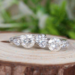 1.70 CTW Round Cut Hoop Lab Grown Diamond Earrings for Women