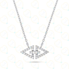 0.50 TCW Round Cut Charm Lab Grown Diamond Pendant for Women